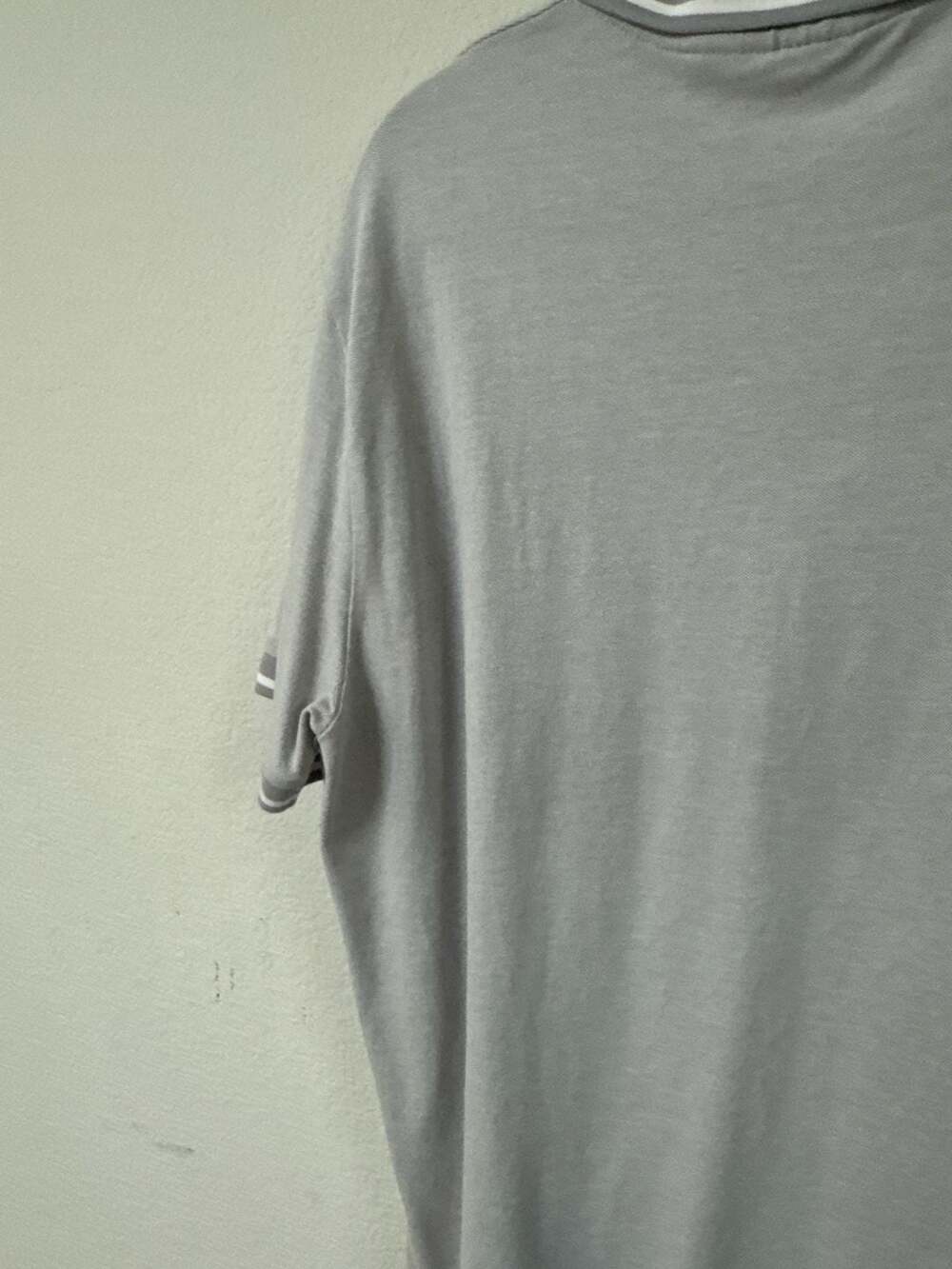 Armani Exchange Men’s Grey Quarter Zip Polo Shirt Contrast Trim Size XL - Picture 11 of 11